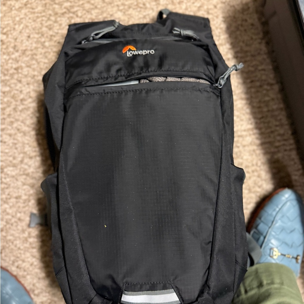 Lowepro Black Camera Backpack security compartment